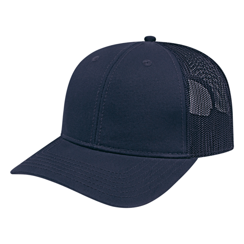 Color Block Trucker Hat with Mesh Back